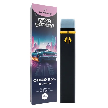 Canntropy CBG9 Vape - Premium Einweg-Vape Pen | NYC Diesel - 1ml Vape Brands of Hemp