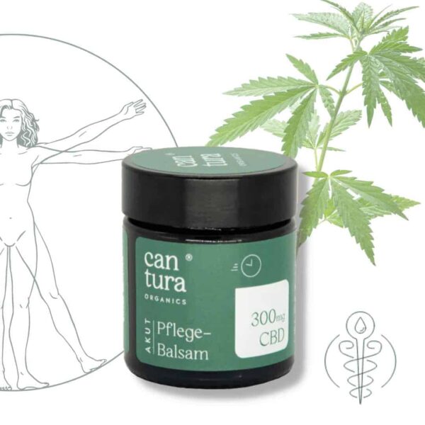 Akut CBD Pflege Balsam | 300mg CBD | 25 g - Cantura - Jay-Tea