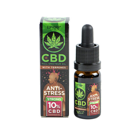 Vollspektrum CBD Öl mit natürlichen Terpenen | 10 % CBD - 10ml CBD Öl Euphoria Anti-Stress