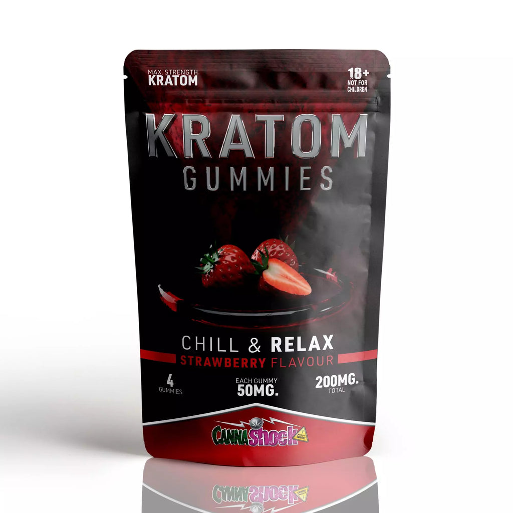 Kratom Gummies - Chill & Relax | Erdbeere - 200mg Gummibärchen Cannashock BV