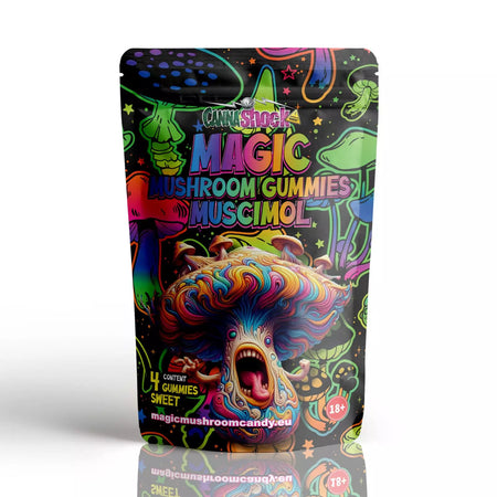 Magic Mushroom Muscimol Gummies | Süß - 5mg pro Stk. Gummibärchen Cannashock BV 4 Stück