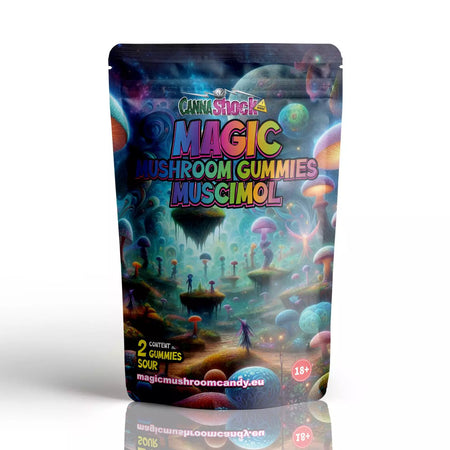 Magic Mushroom Muscimol Gummies | Sauer - 5mg pro Stk. Gummibärchen Cannashock BV 2 Stück