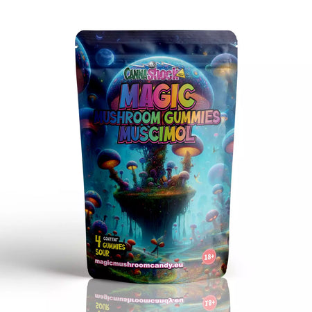 Magic Mushroom Muscimol Gummies | Sauer - 5mg pro Stk. Gummibärchen Cannashock BV 4 Stück