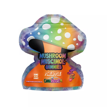 Magic Mushroom Muscimol Gummies | Ananas - 4x10mg Gummibärchen Cannashock BV