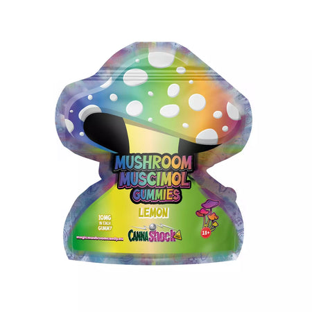 Magic Mushroom Muscimol Gummies | Zitrone - 4x10mg Gummibärchen Cannashock BV