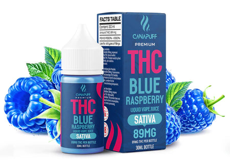 Canapuff THC Liquid | Blue Raspberry - 30ml Canapuff