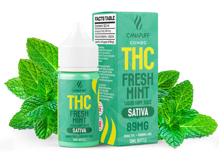 Canapuff THC Liquid | Fresh Mint - 30ml Canapuff