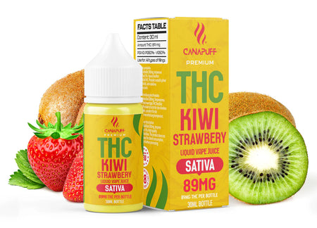 Canapuff THC Liquid | Kiwi Strawberry - 30ml Canapuff