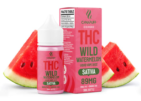 Canapuff THC Liquid | Wild Watermelon - 30ml Canapuff