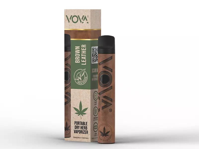 Vova Vaporizer | Brown Leather Vova