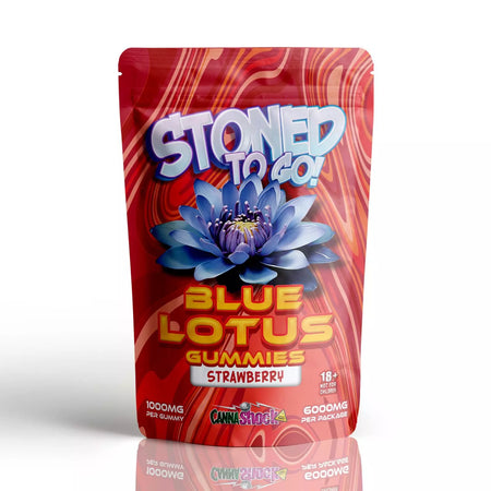 Blauer Lotus "Stoned To Go" Gummies | Erdbeere - 6 Stk. Gummibärchen Cannashock BV