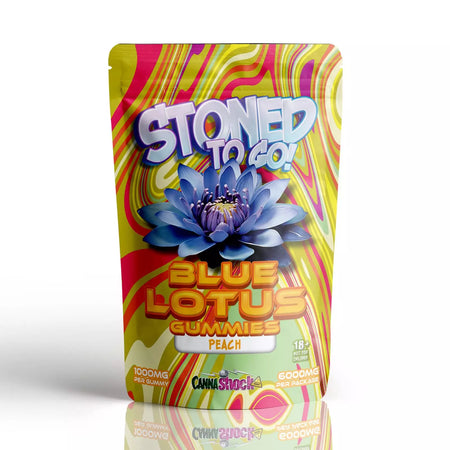 Blauer Lotus "Stoned To Go" Gummies | Pfirsich - 6 Stk. Gummibärchen Cannashock BV