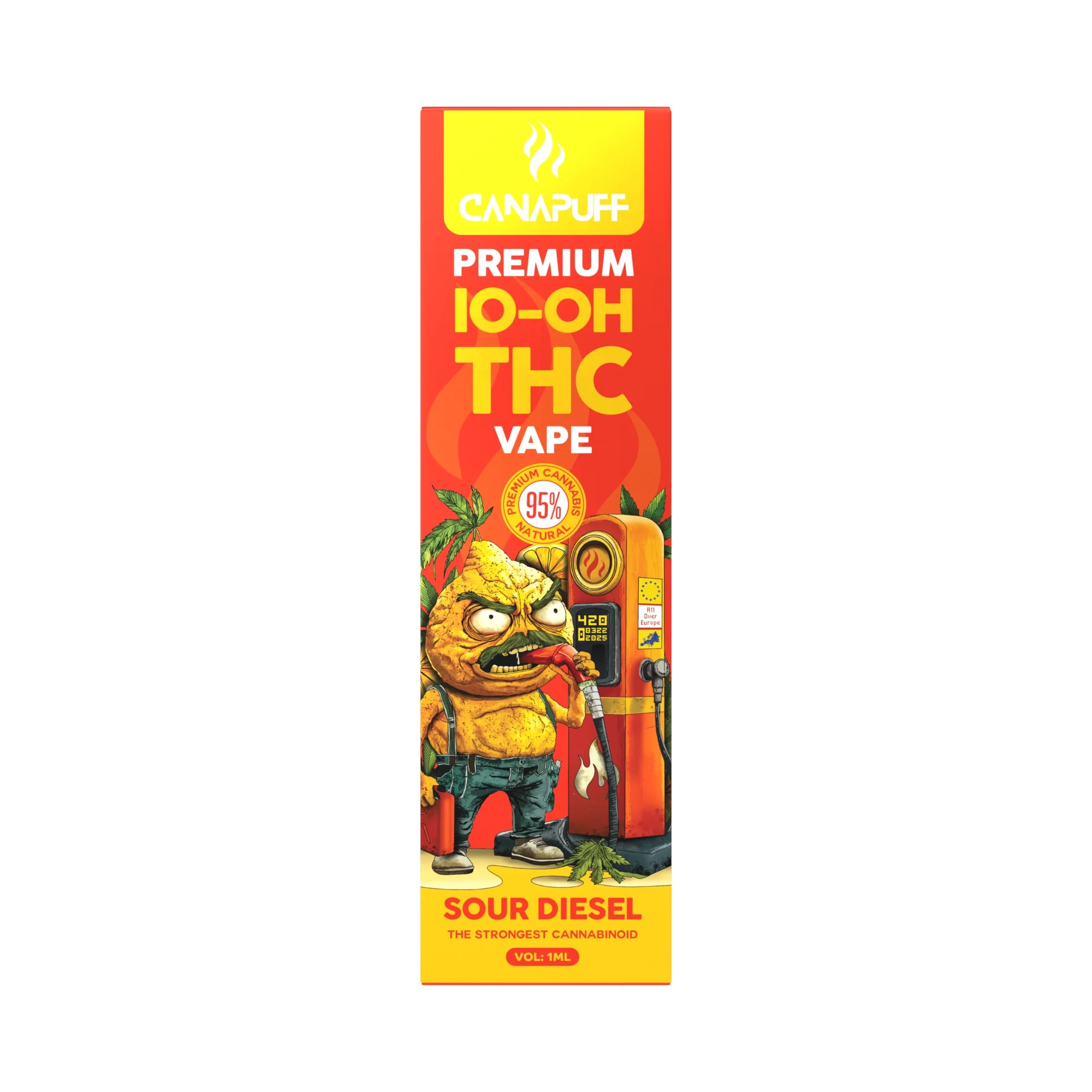 Canapuff 10-OH-THC Vape - Einweg-Vape | Sour Diesel - 95% - 1ml