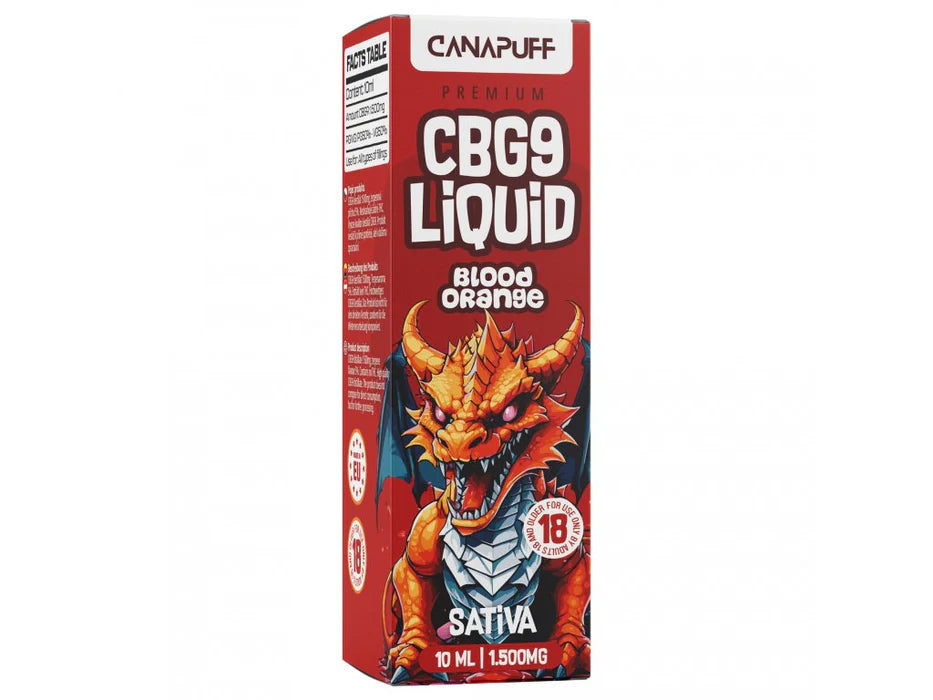 Canapuff CBG9 Vape Liquid - Premium Liquid | Orange Blood - 1.500mg - 10ml Liquid Canapuff