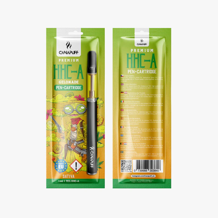Canapuff HHC-A Vape Set - Pen + Kartusche | Gelonade - 95% - 1ml Vape Canapuff