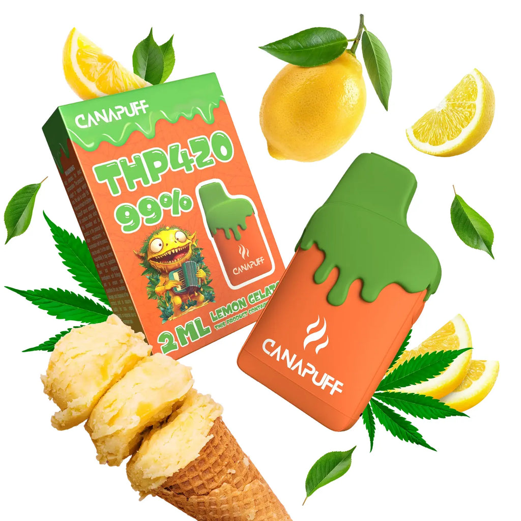 Canapuff THP420 Vape - Einweg-Vape | Lemon Gelato - 99% - 2ml