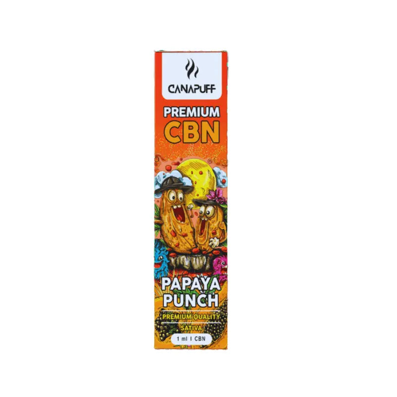 Canapuff CBN Vape - Premium Einweg-Vape | Papaya Punch - 89% - 1ml Vape Canapuff