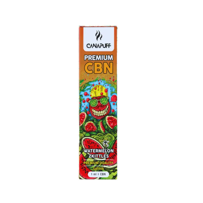 Canapuff CBN Vape - Premium Einweg-Vape | Watermelon Zkittles - 89% - 1ml Vape Canapuff