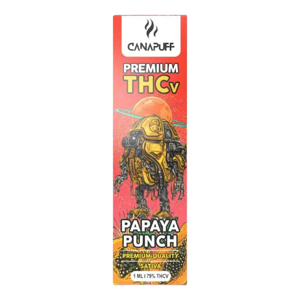 Canapuff THCV Vape - Einweg-Vape Pen | Papaya Punch - 79% - 1ml