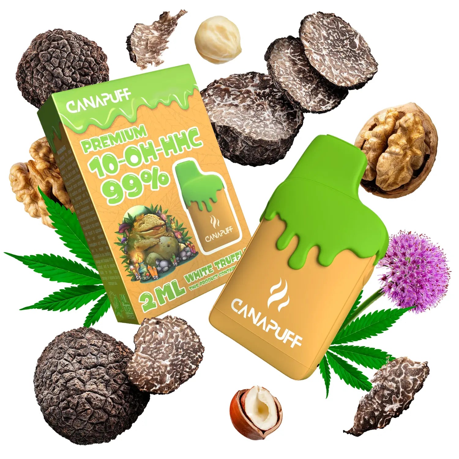 Canapuff 10-OH-HHC Vape - Einweg-Vape | White Truffle - 99% - 2ml