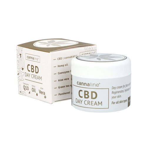 CBD Tagescreme mit Coenzym Q10 und Hanföl | 50 ml - cannaline - Jay-Tea