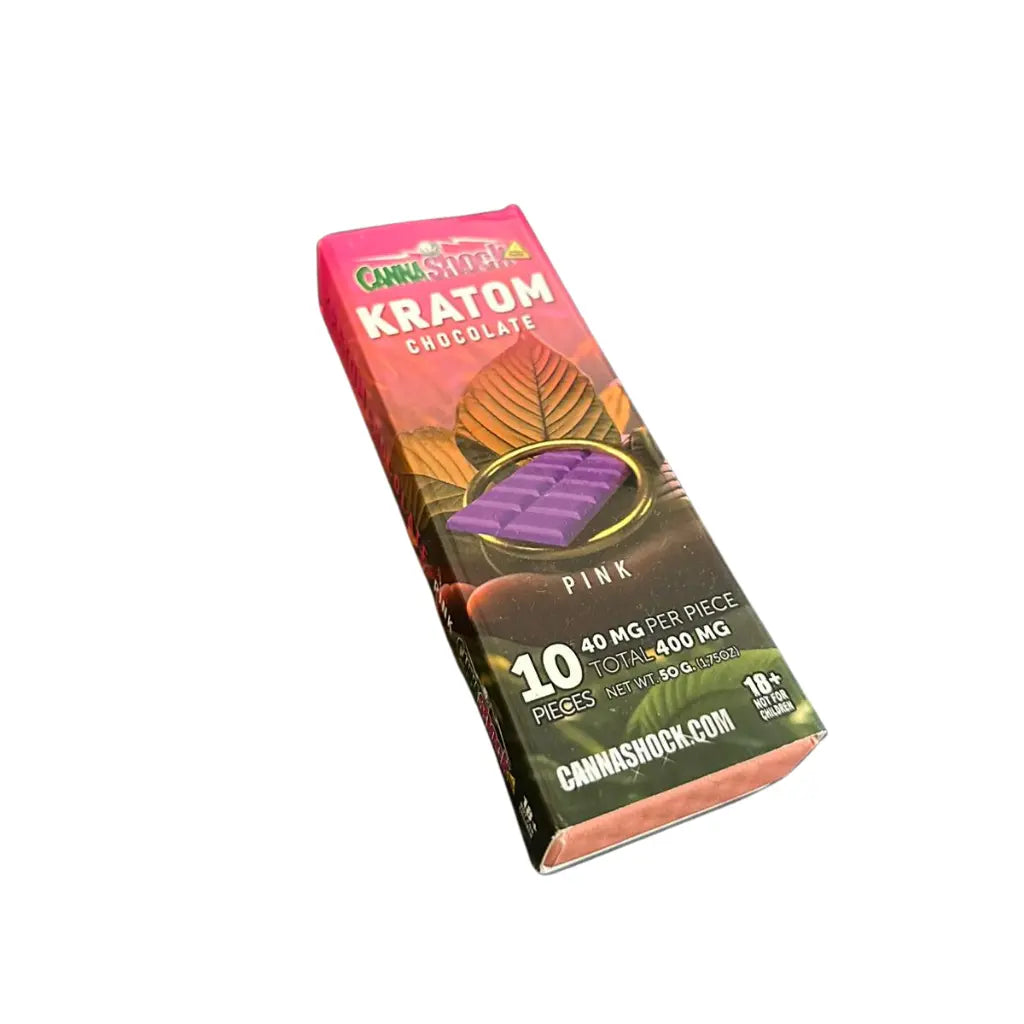 Pinke Kratom Schokolade | 400mg Mitragynin - 50g Schokolade Cannashock BV