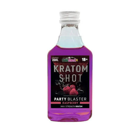 Kratom Shot Party Blaster | Himbeere | 55mg Mitragynin - 20ml Shot Cannashock BV