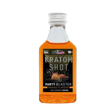 Kratom Shot Party Blaster | Mango | 55mg Mitragynin - 20ml Shot Cannashock BV