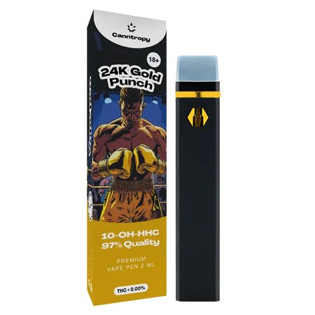 Canntropy 10-OH-HHC Vape Pen | 24K Gold Punch - 2ml Brands of Hemp