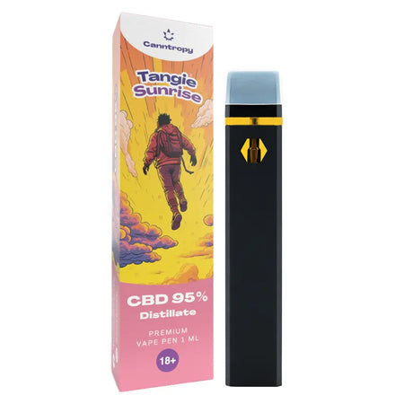 Canntropy CBD Vape - Premium Vape Pen | Tangie Sunrise - 95% - 1ml Vape Brands of Hemp