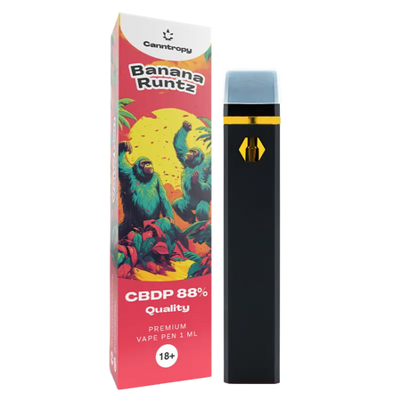 Canntropy 88% CBDP Vape Pen | Banana Runtz - 1ml Vape Brands of Hemp