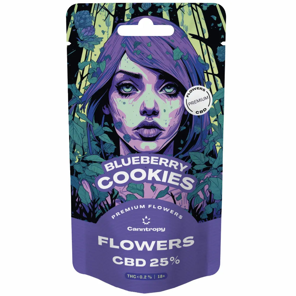 Canntropy Premium CBD Blüten | Blueberry Cookies - 25% CBD Blüten Brands of Hemp