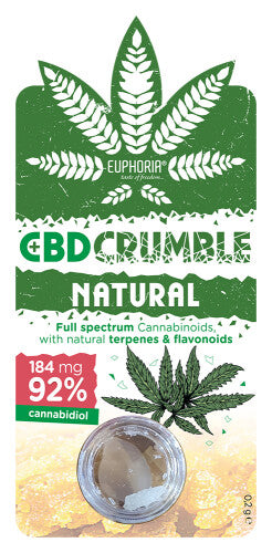 CBD Crumble | Natural | 92 % CBD - Euphoria - Jay-Tea