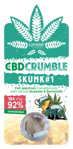 CBD Crumble | Skunk | 92 % CBD - Euphoria - Jay-Tea