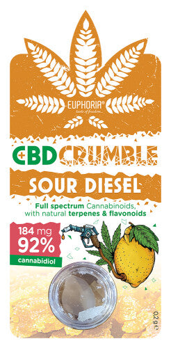 CBD Crumble | Sour Diesel | 92 % CBD - Euphoria - Jay-Tea