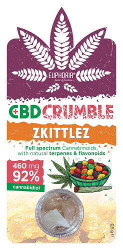 CBD Crumble | Zkittlez | 92 % CBD - Euphoria - Jay-Tea