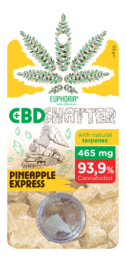 CBD Shatter | Pineapple Express | 93.9 % CBD - Euphoria - Jay-Tea