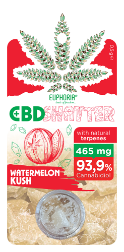 CBD Shatter | Watermelon Kush | 93.9 % CBD - Euphoria - Jay-Tea
