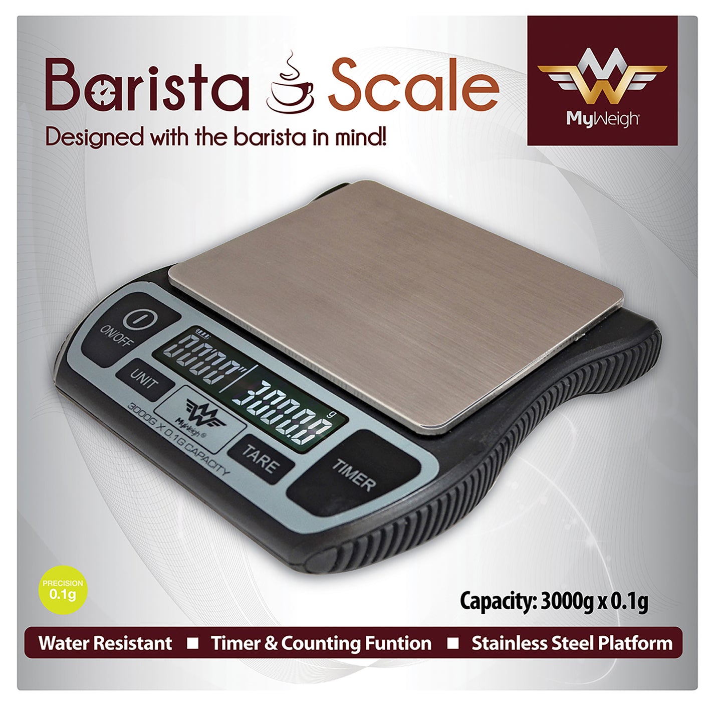 Digitalwaage My Weigh BARISTA - 3.000g x 0,1g