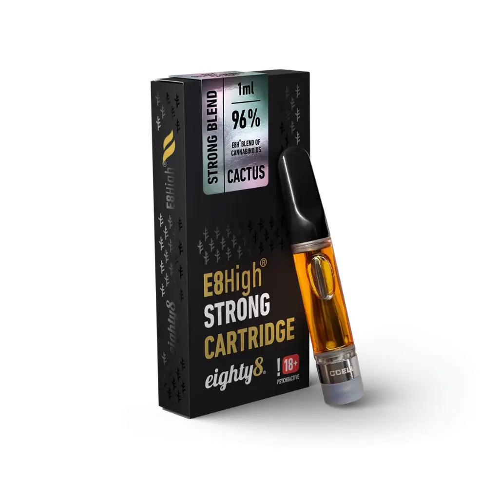 Eighty8 E8High Strong Cartridge (510-er Kartusche) Kaktus - 96 %, 1 ml