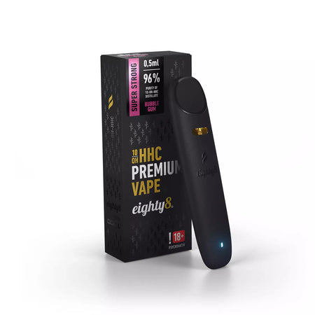 Eighty8 Premium 10-OH-HHC Vape | Bubblegum - 0,5 ml Vape Eighty8