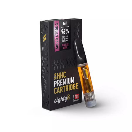 Eighty8 Premium 10-OH-HHC Vape Kartusche | Bubblegum - 1 ml Ersatzkartuschen Eighty8