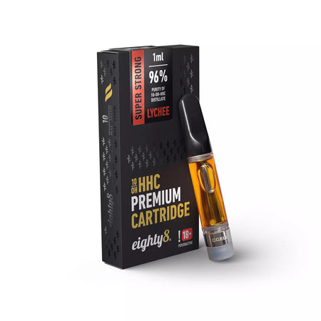 Eighty8 Premium 10-OH-HHC Vape Kartusche | Litschi - 1 ml Ersatzkartuschen Eighty8