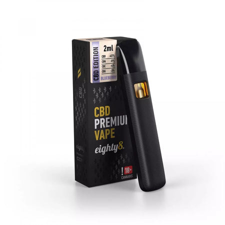 Eighty8 Premium CBD Vape | Blueberry | 85% CBD - 2ml Vape Eighty8