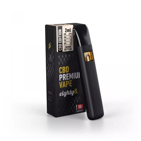 Eighty8 Premium CBD Vape | Cherry Zkittles | 92% CBD - 2ml Vape Eighty8