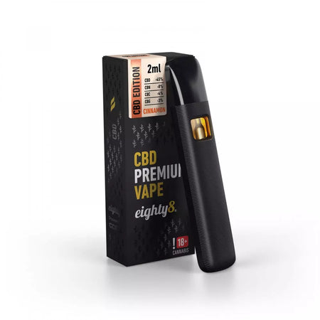 Eighty8 Premium CBD Vape | Cinnamon | 85% CBD - 2ml Vape Eighty8