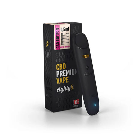 Eighty8 Premium CBD Vape | Mixed Berries | 87% CBD - 0,5ml Vape Eighty8