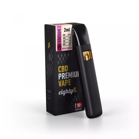 Eighty8 Premium CBD Vape | Mixed Berries | 87% CBD - 2ml Vape Eighty8