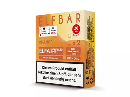 ELFBAR ELFA Pod mit Nikotin | Orange | 20 mg/ml - 2er Set Pod ELFBAR