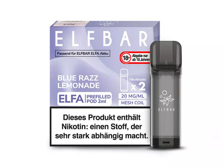 ELFBAR ELFA Pod mit Nikotin | Blue Razz Lemonade - 20 mg/ml - 2er Set Pod ELFBAR